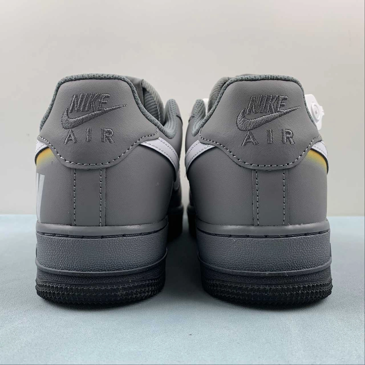 Air Force 1 07 Low Light Moon Dark Gray White CW2288-111 AdjustableStrap