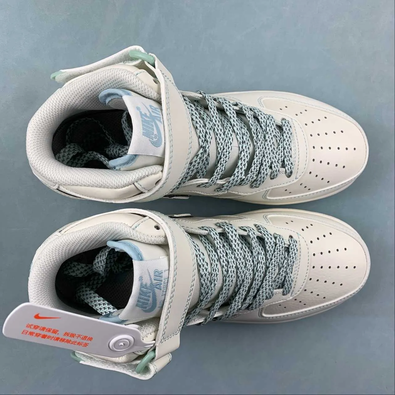 foam Undefeated x Air Force 1 07 Mid Light Blue White GB5969-002