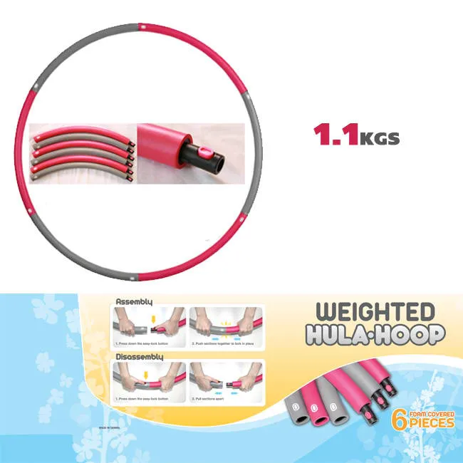 Jasmine Fitness Weighted 1.1kg  Hula Hoop