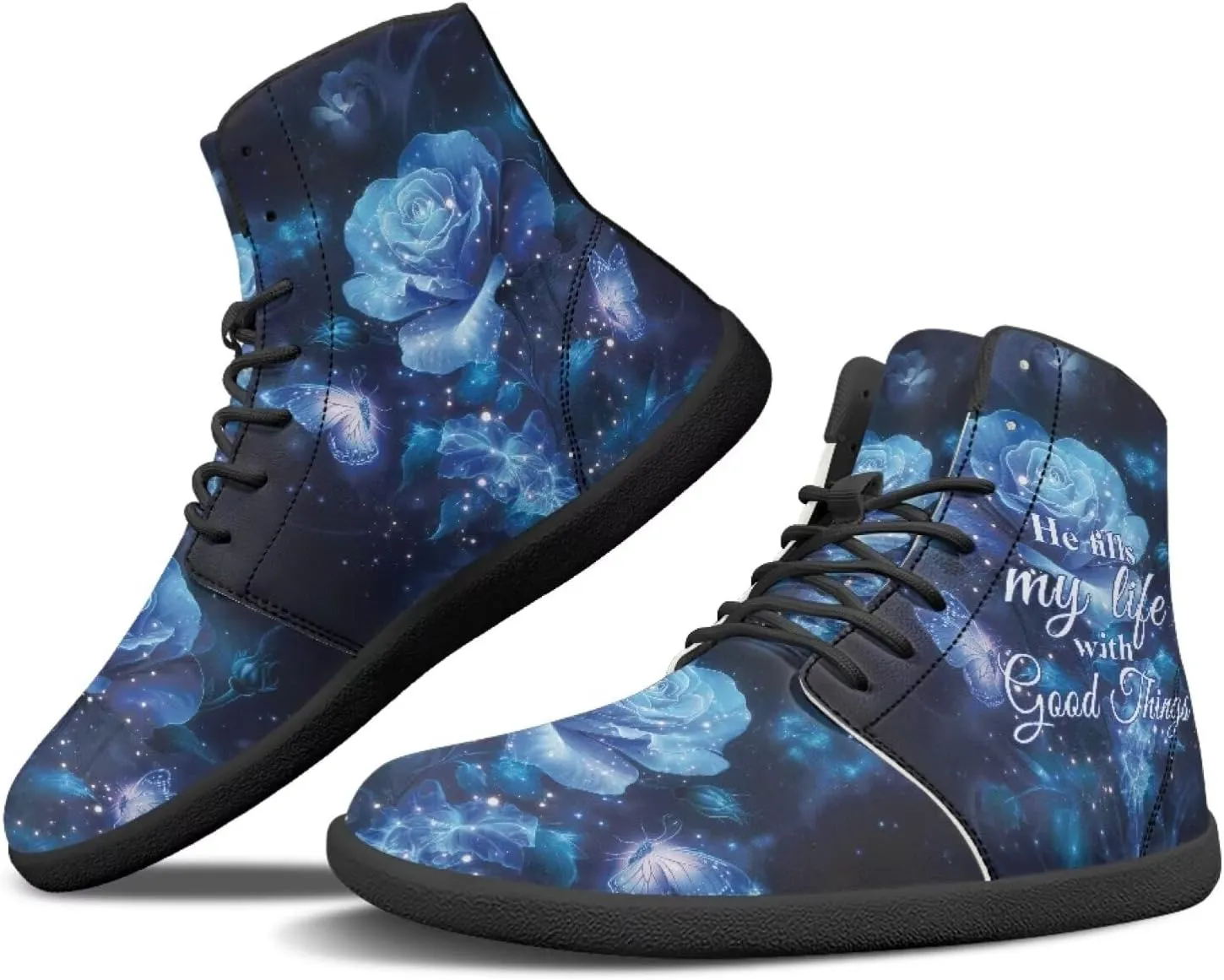 JoyLamoria Men's Lace Up High Top Basketball Shoes Walking Driving Sneakers Breathable Outdoor Sneakers,Sunflower Brown Aztec