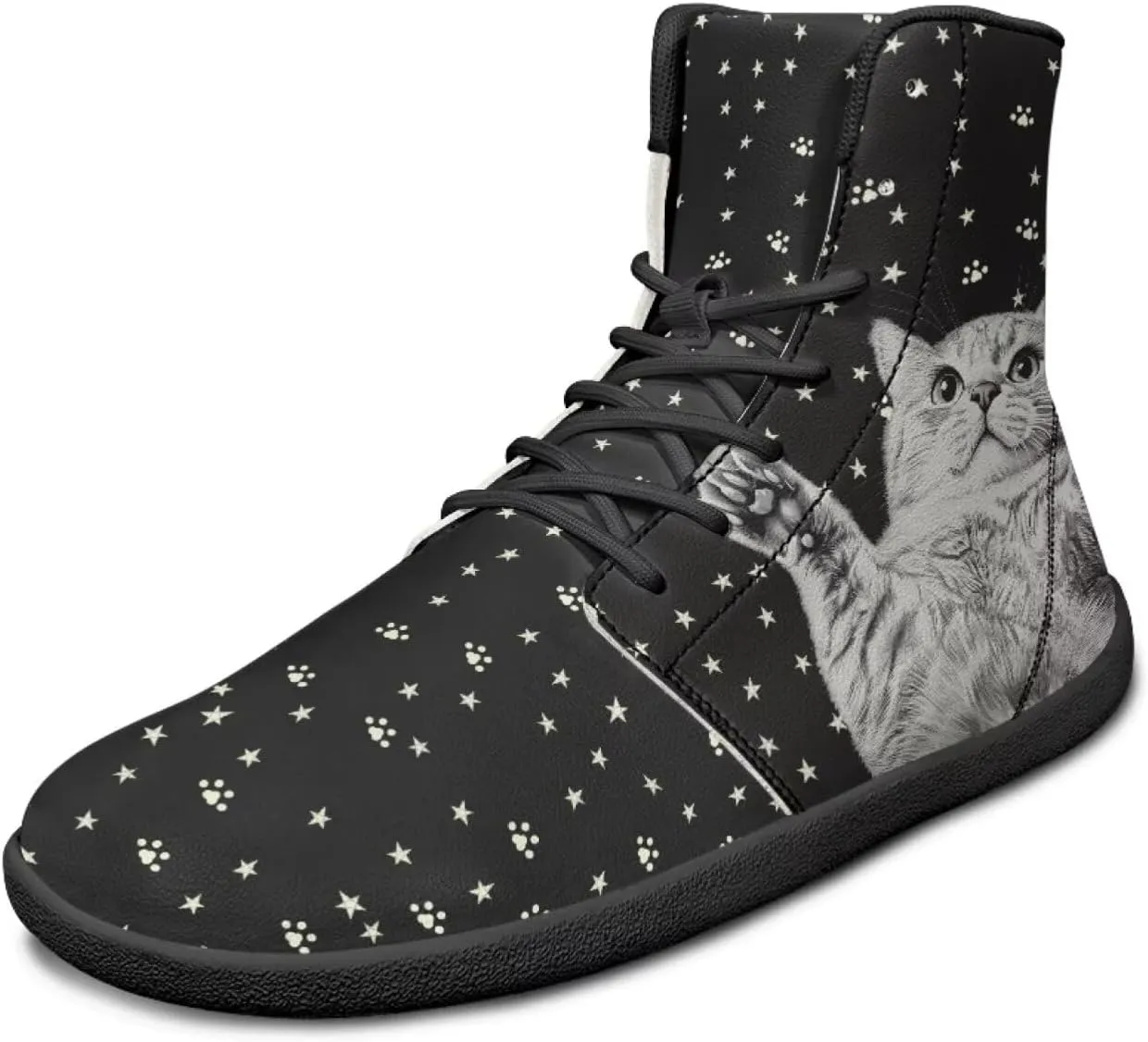 JoyLamoria Men's Lace Up High Top Basketball Shoes Walking Driving Sneakers Breathable Outdoor Sneakers,Sunflower Brown Aztec
