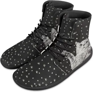 JoyLamoria Men's Lace Up High Top Basketball Shoes Walking Driving Sneakers Breathable Outdoor Sneakers,Sunflower Brown Aztec