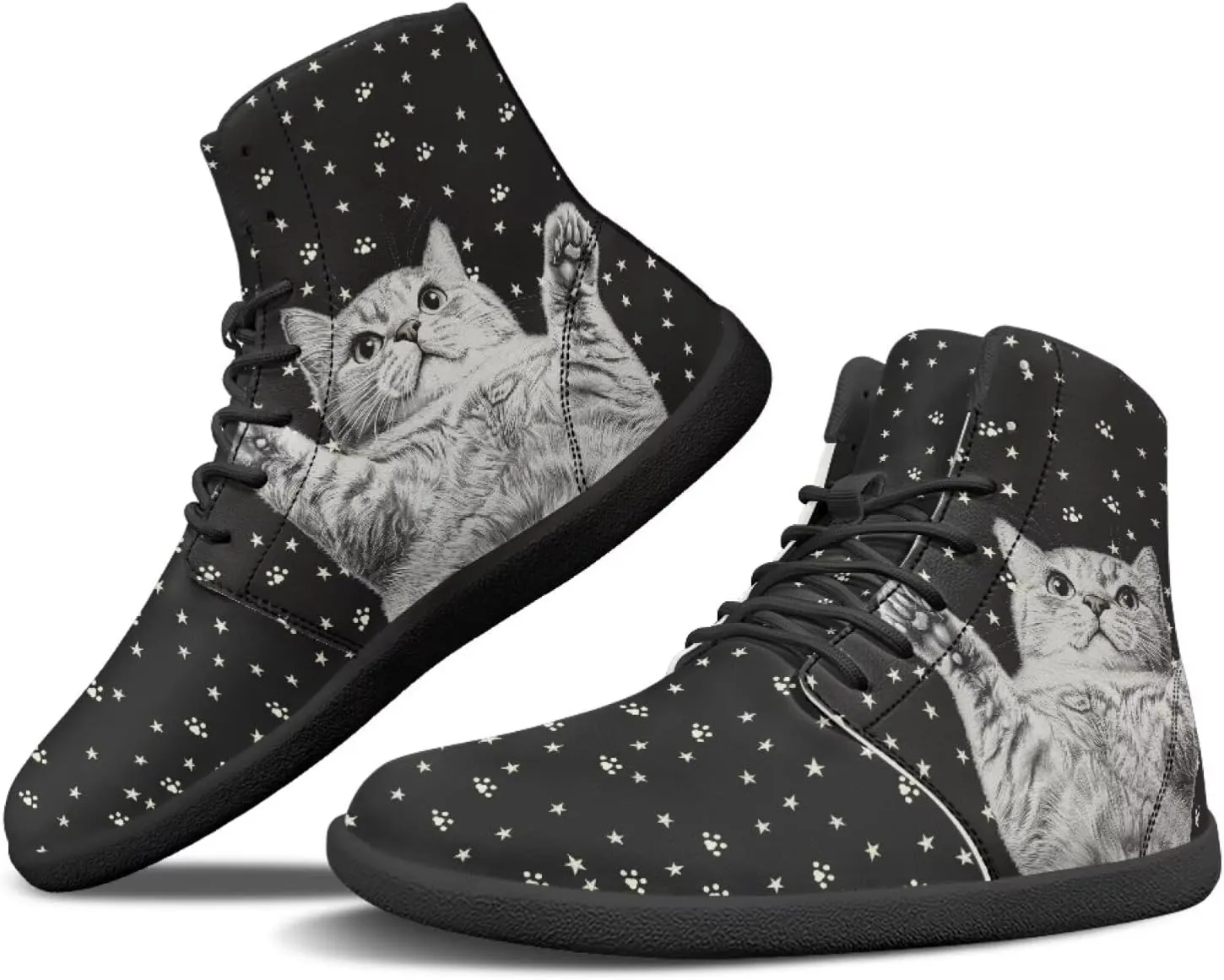 JoyLamoria Men's Lace Up High Top Basketball Shoes Walking Driving Sneakers Breathable Outdoor Sneakers,Sunflower Brown Aztec