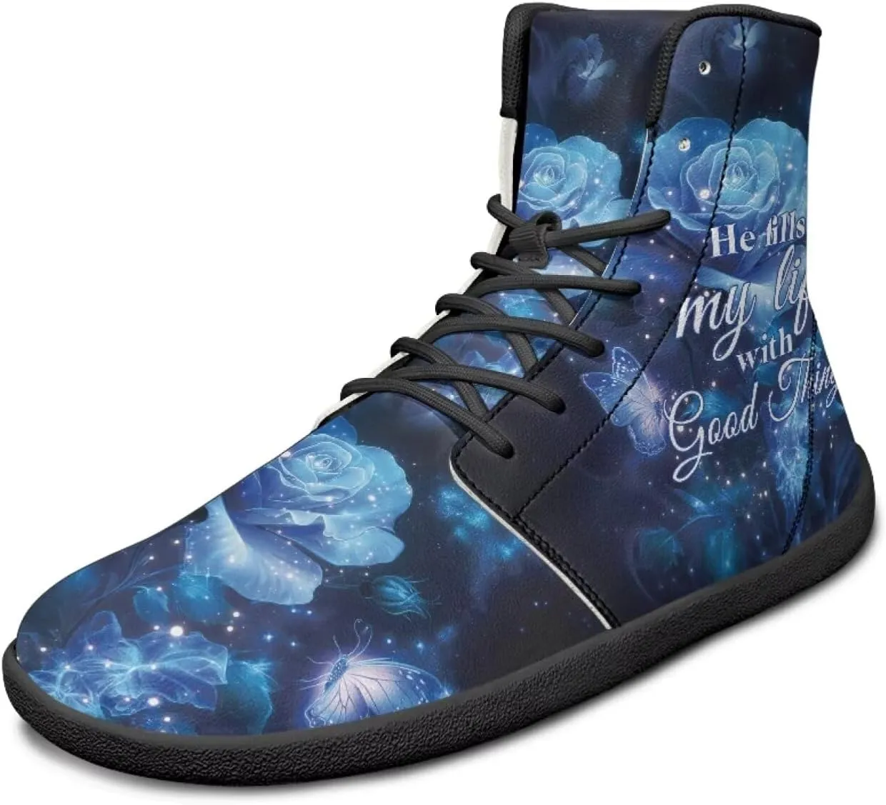 JoyLamoria Men's Lace Up High Top Basketball Shoes Walking Driving Sneakers Breathable Outdoor Sneakers,Sunflower Brown Aztec