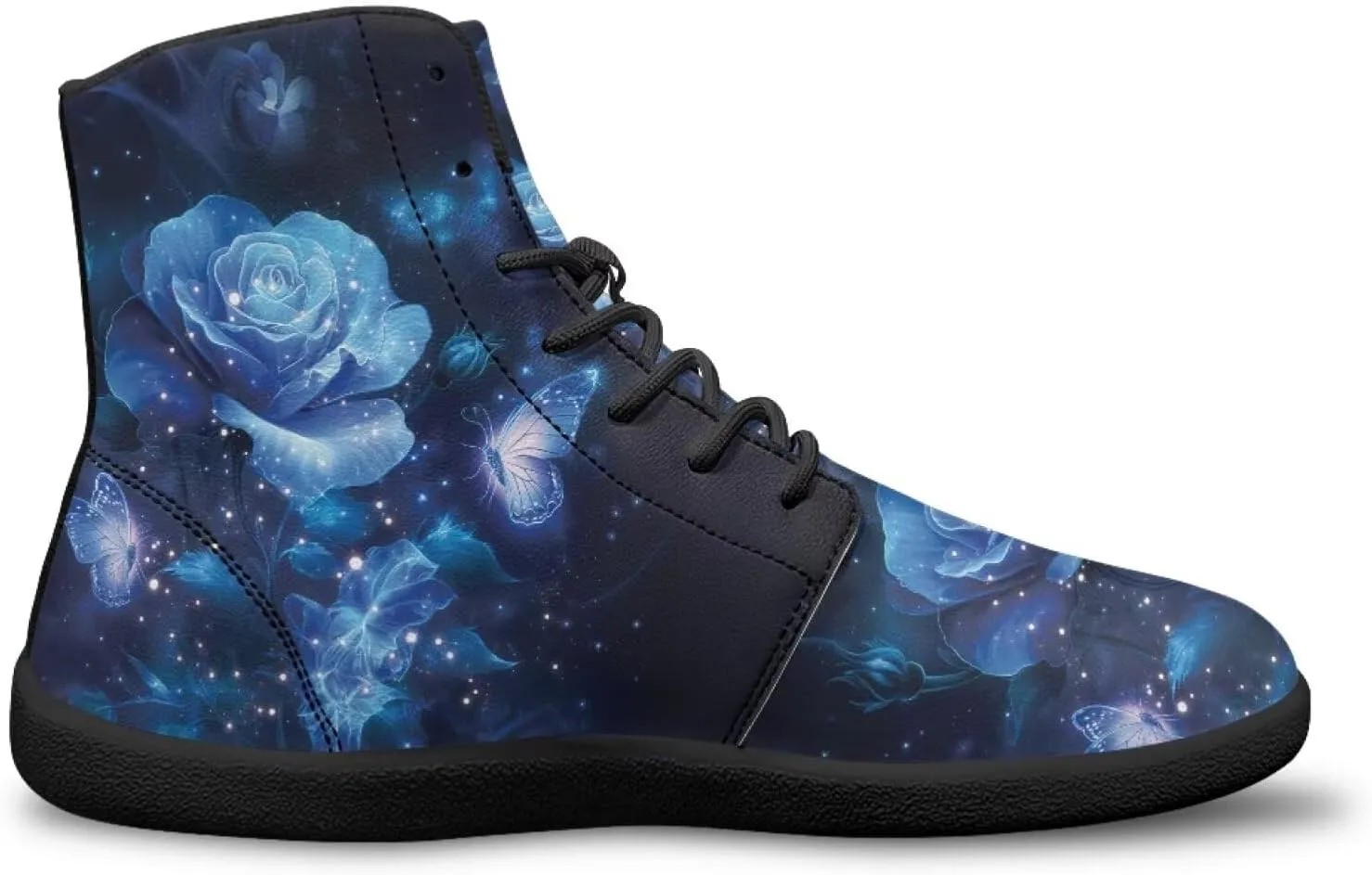 JoyLamoria Men's Lace Up High Top Basketball Shoes Walking Driving Sneakers Breathable Outdoor Sneakers,Sunflower Brown Aztec