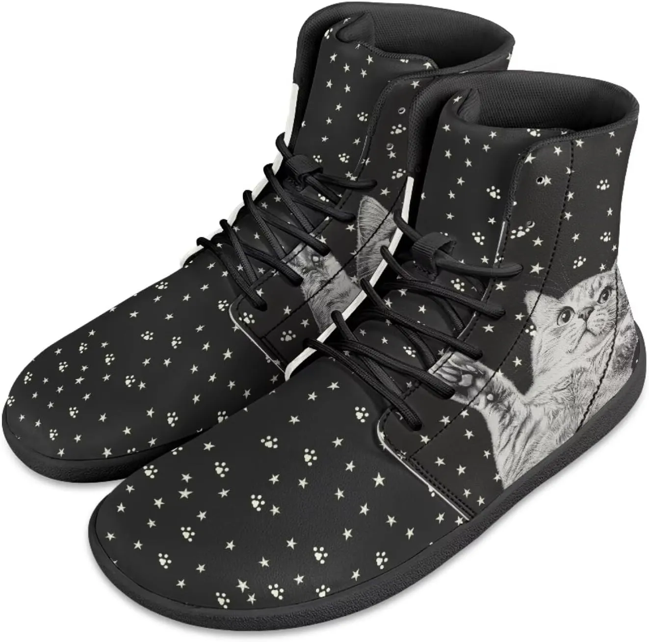 JoyLamoria Men's Lace Up High Top Basketball Shoes Walking Driving Sneakers Breathable Outdoor Sneakers,Sunflower Brown Aztec