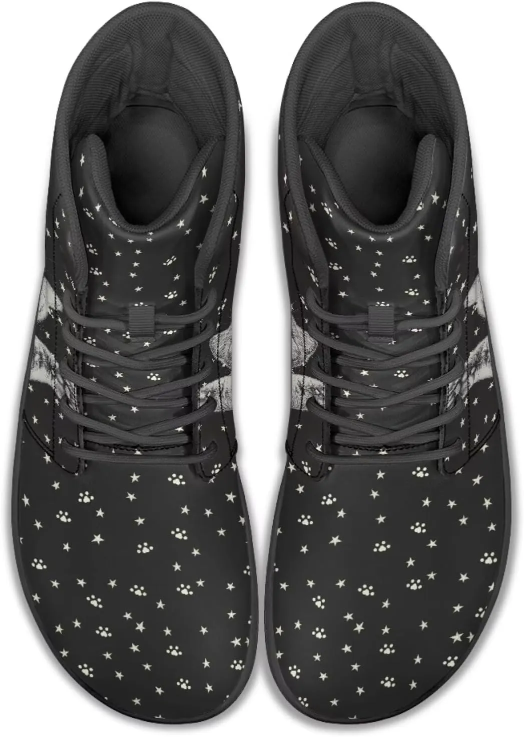 JoyLamoria Men's Lace Up High Top Basketball Shoes Walking Driving Sneakers Breathable Outdoor Sneakers,Sunflower Brown Aztec