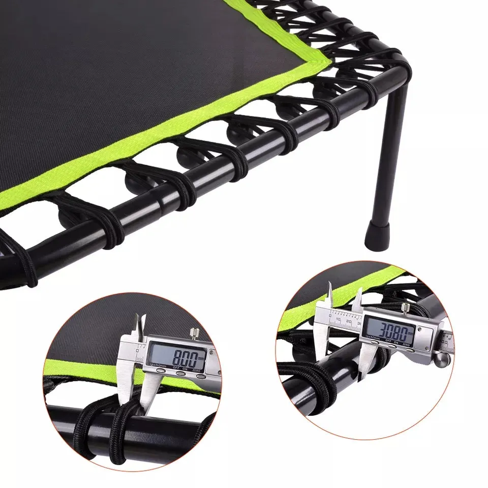 Jumping Fitness Trampoline Aerobic Rebounder Sport with Handle - Black / Pink