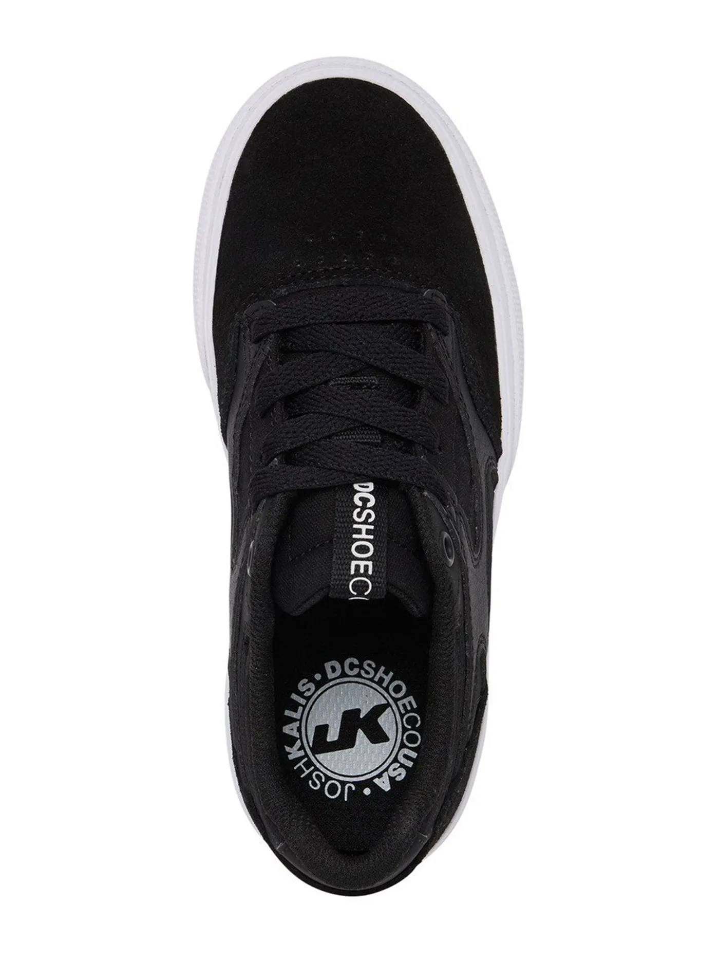 Kalis Vulc Black/Black/White Shoes (Kids)