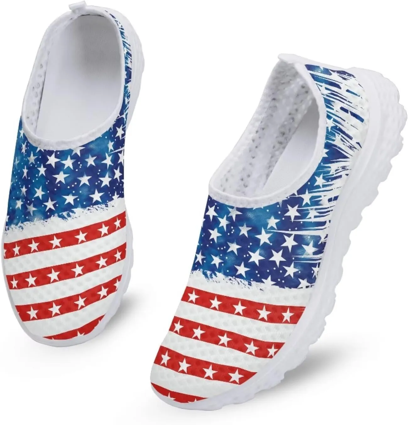 KEIAHUAN Running Shoes Womens Lightweight Athletic Running Shoes Breathable Casual Mesh Flats Sneakers