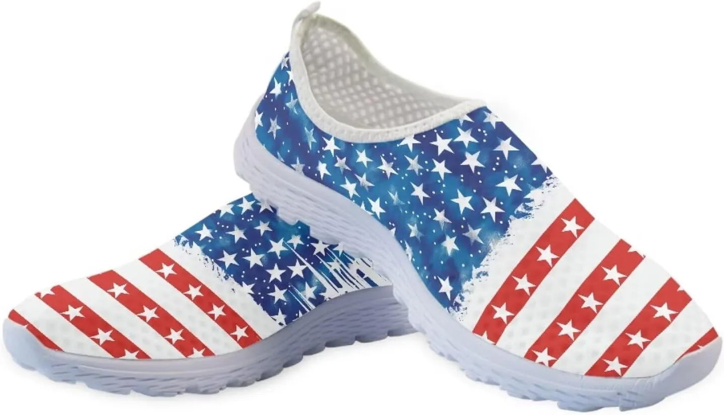KEIAHUAN Running Shoes Womens Lightweight Athletic Running Shoes Breathable Casual Mesh Flats Sneakers