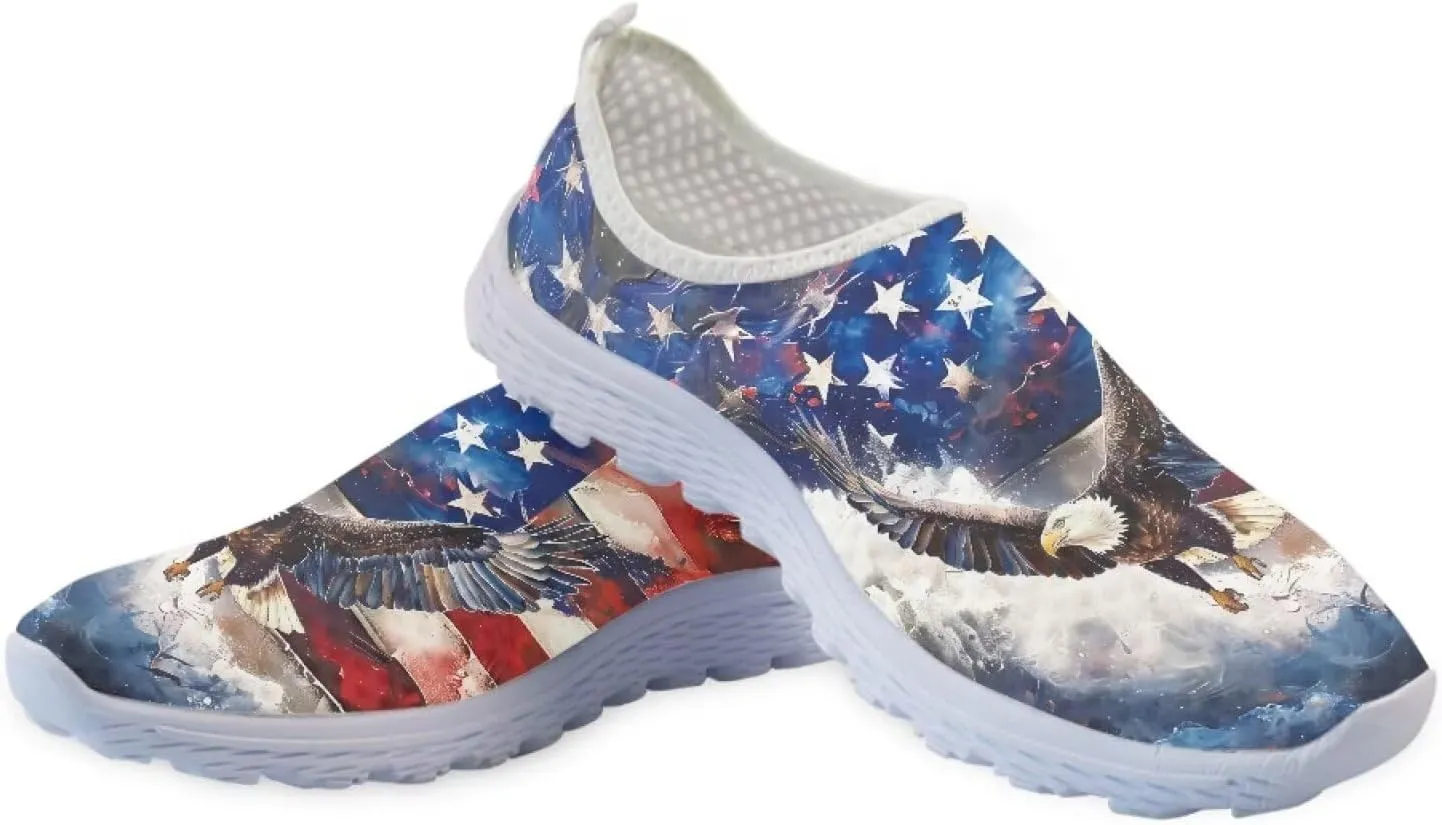 KEIAHUAN Running Shoes Womens Lightweight Athletic Running Shoes Breathable Casual Mesh Flats Sneakers