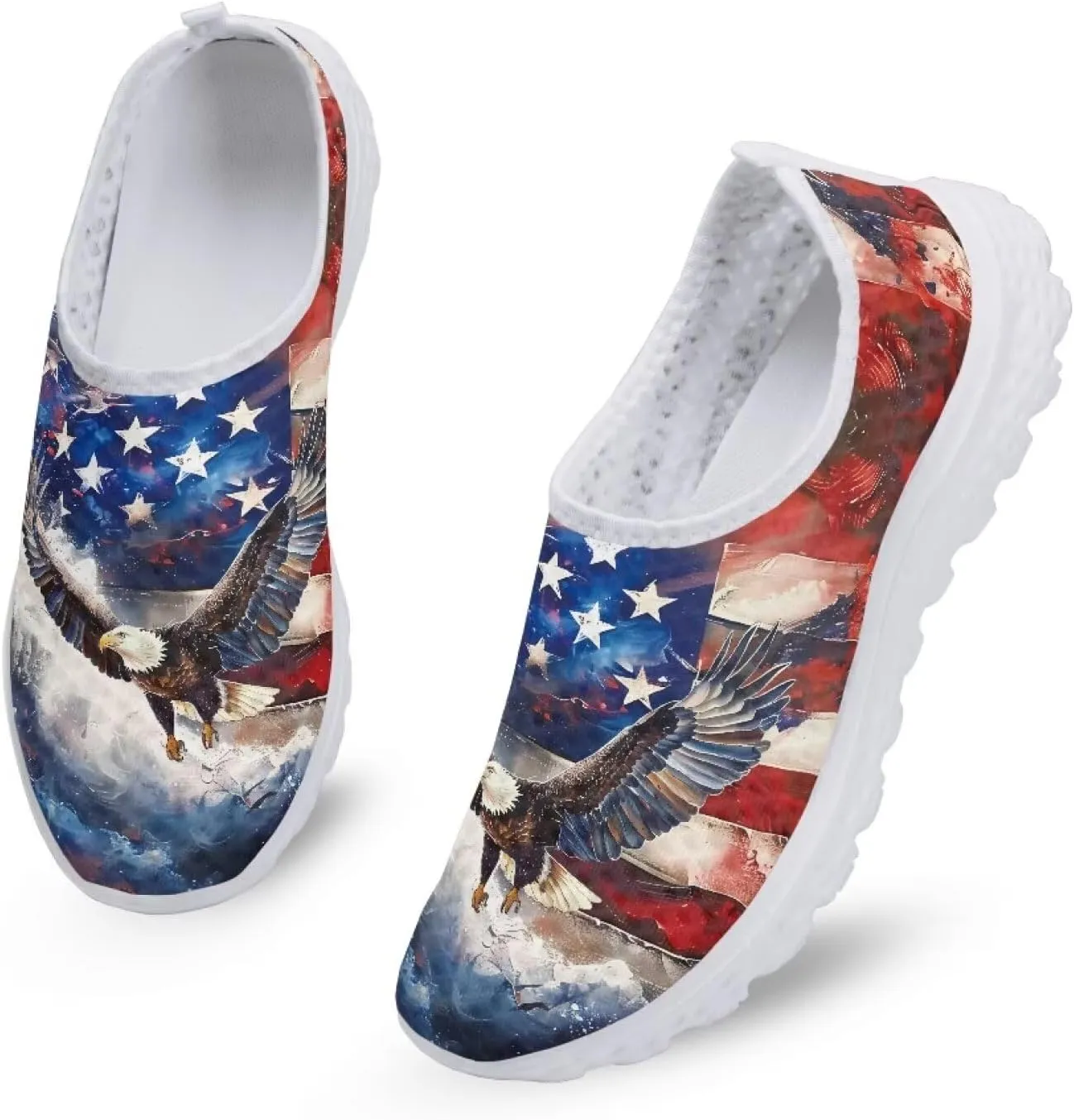 KEIAHUAN Running Shoes Womens Lightweight Athletic Running Shoes Breathable Casual Mesh Flats Sneakers