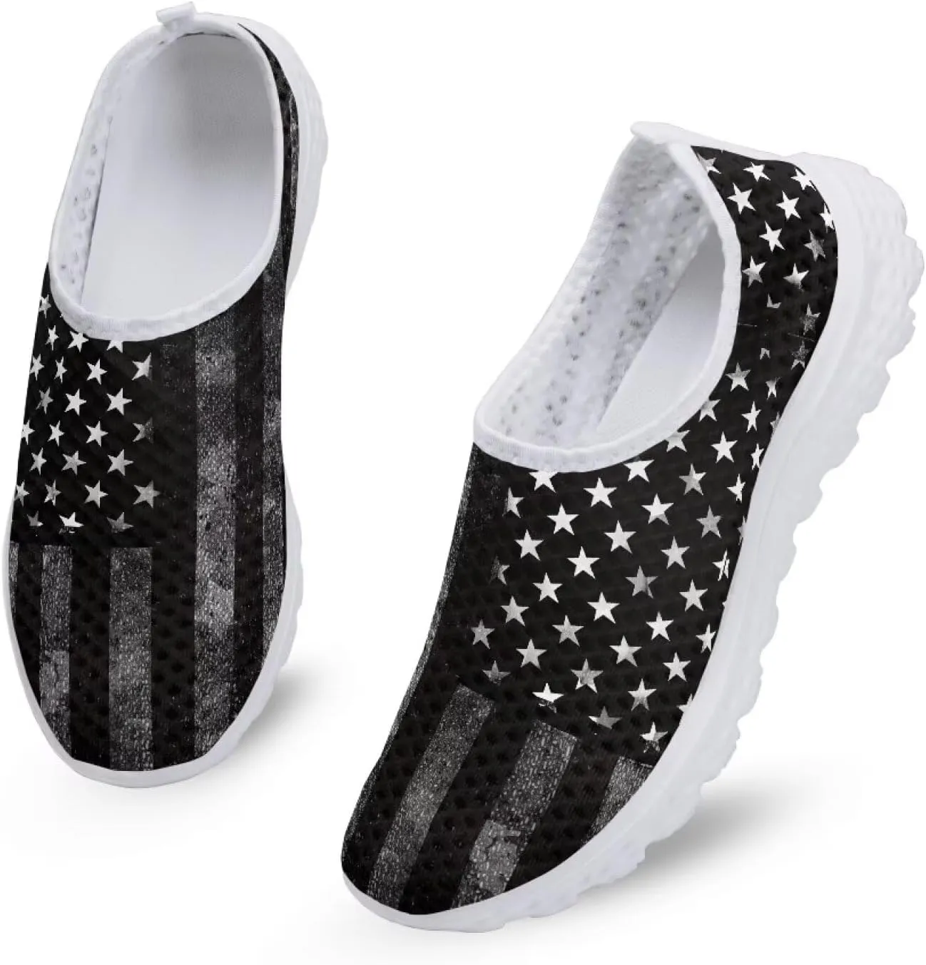 KEIAHUAN Running Shoes Womens Lightweight Athletic Running Shoes Breathable Casual Mesh Flats Sneakers