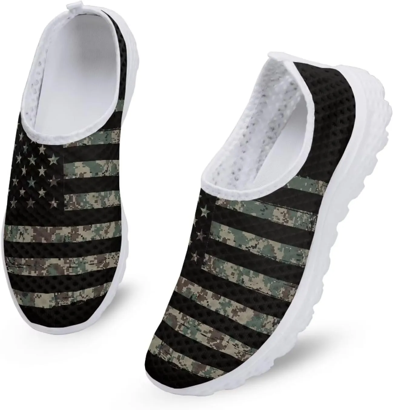 KEIAHUAN Running Shoes Womens Lightweight Athletic Running Shoes Breathable Casual Mesh Flats Sneakers