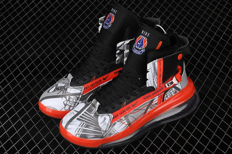 Air Max 720 Saturn Nike League Black Team Orange CI1959-036 reinforced - toe running shoes Supportive Upper