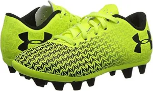 Kids Cf Force 3.0 FgR Jr. Soccer Toddler/Little Kid/Big Kid HighVis Yellow/Black/Rocket Red Athletic Shoe