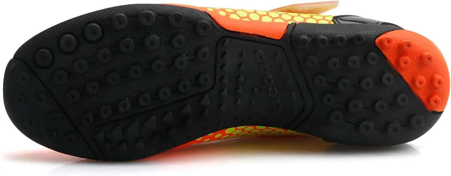 Kids Soccer Shoes Laceless Turf Outdoor Boys Girls TF Football Little Big Child Soccer Cleats
