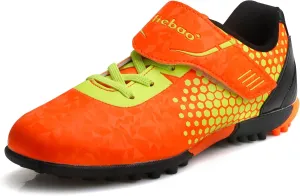 Kids Soccer Shoes Laceless Turf Outdoor Boys Girls TF Football Little Big Child Soccer Cleats