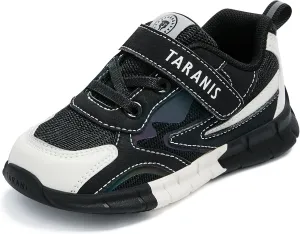 Kids Toddler Shoes Boys Girls Athletic Running Shoes Tennis Walking Shoes Black-White26