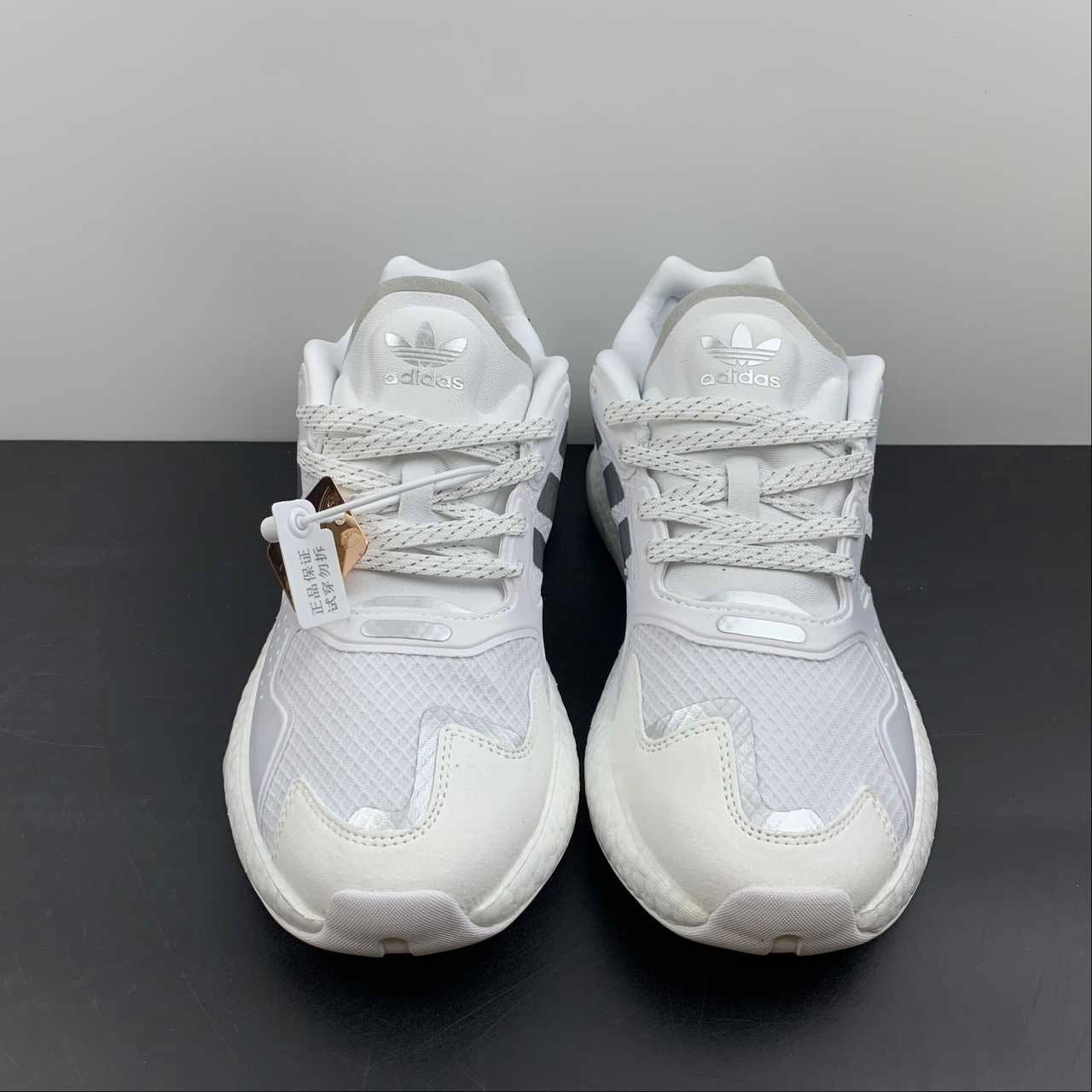 Adidas Day Jogger Boost White Silver White FX6163 running shoes for gym - going men