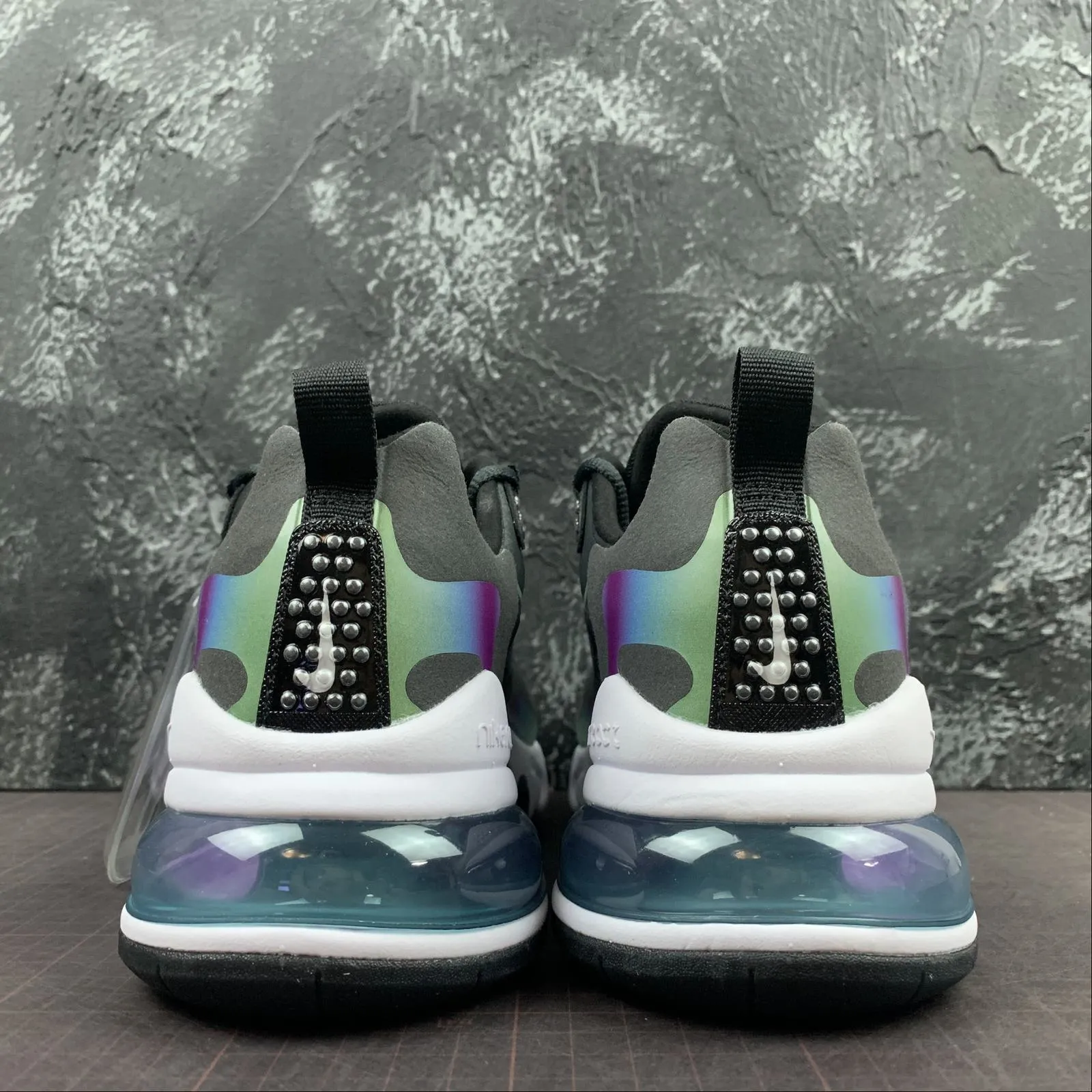 casual running shoe usage advanced runner shoes Air Max 270 React Smoke Grey Multi-Color White