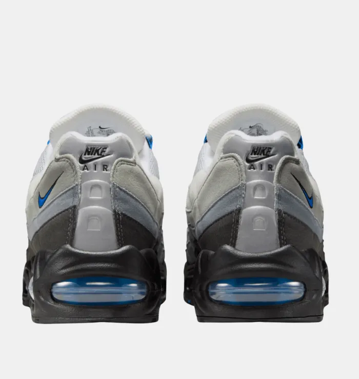 rigid - upper shoes Shock Absorbing Outsole Nike Air Max 95 Blue Spark