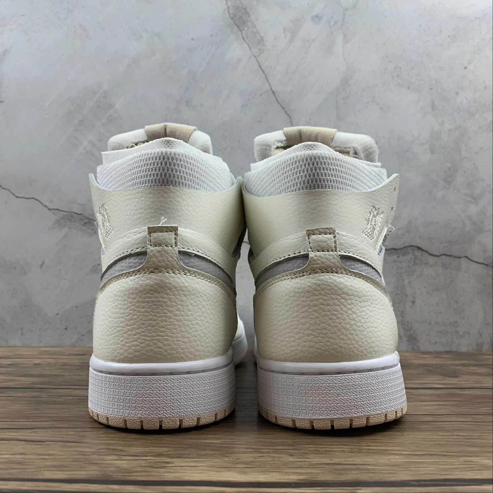 Bold Outsole Geometry Air Jordan 1 High Zoom Comfort Pearl White Light Voltage Yellow CT0979-107