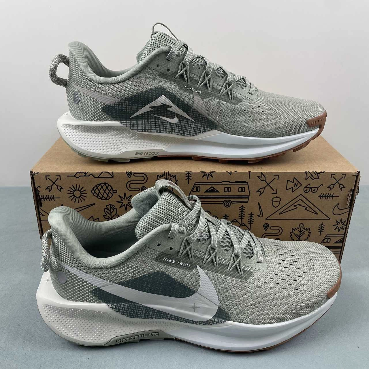 biomechanical Vegan - friendly Nike Reactx Pegasus Trail 5 Jade Horizon Sea Glass DV3864-304