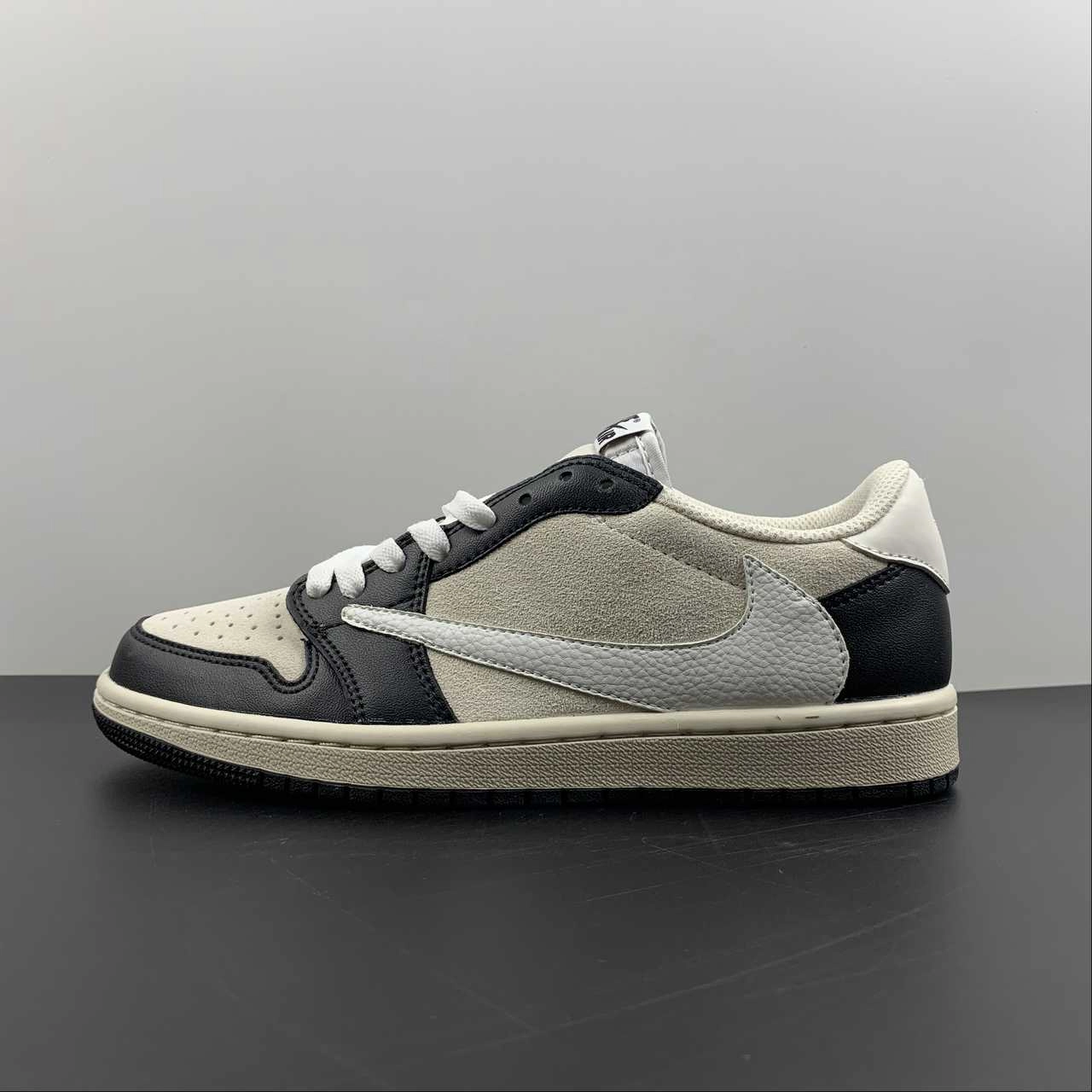 airflow Air Jordan 1 Retro Low OG SP ??Travis Scott?? Gray Black Barb DM7866-831