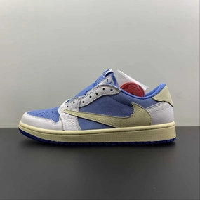 Travis Scott x Air Jordan 1 Low OG North Carolina Blue DM7866-134 Dual Layer