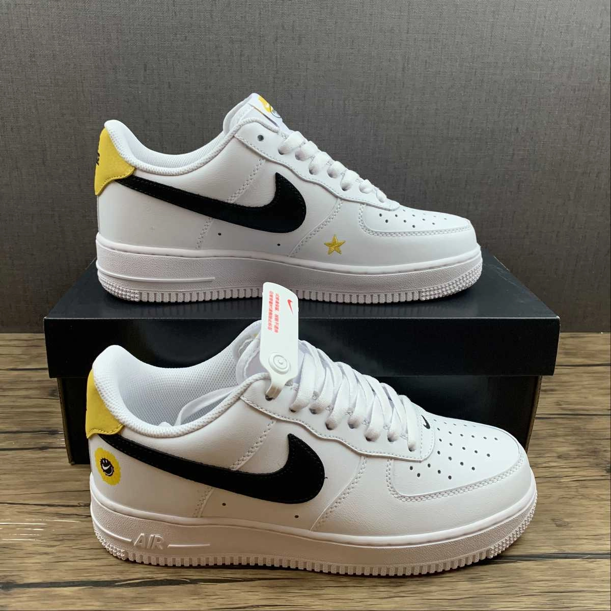 Air Force 1 07 LV8 2 White Black-Orange DM0118-100 All Rounder Range Jog