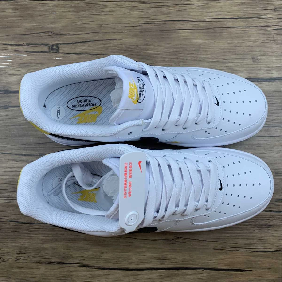 Air Force 1 07 LV8 2 White Black-Orange DM0118-100 Break Run Smooth Lining