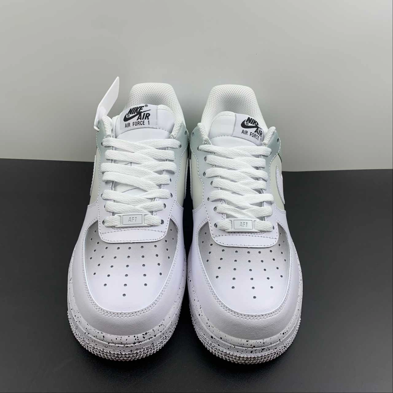 Air Force 1 07 White Turquoise Grey Lunch Jog Cozy Lining