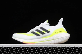 Adidas UltraBoost 21 White Volt Black Breathable Choice