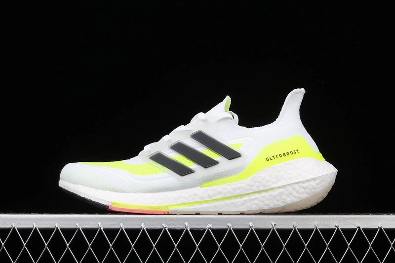Adidas UltraBoost 21 White Volt Black Breathable Choice