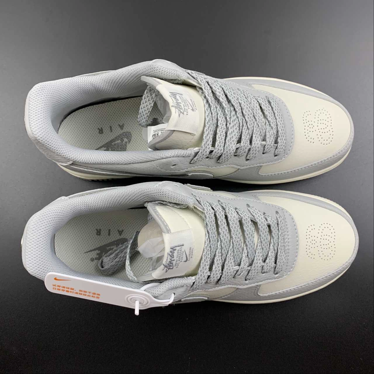 Comfy Walk Cloud Step Air Force 1 07 Low x Stussy Light Gray Rice White ST2022-616