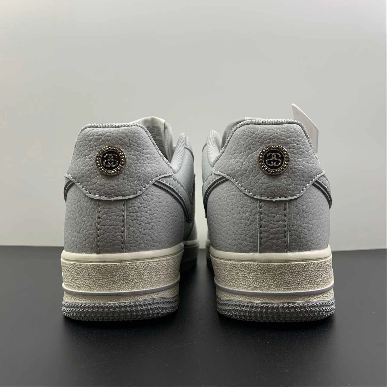 Air Force 1 07 Low x Stussy Light Gray Rice White ST2022-616 Soft Movement