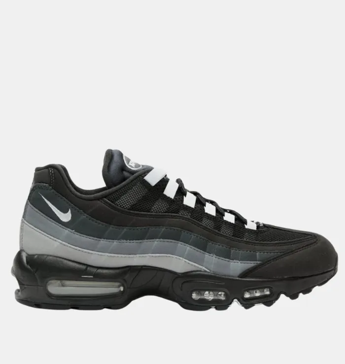 Functional Features heel - support - mechanism - firmness shoes Nike Air Max 95 Black White Smoke Grey