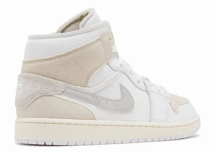 Track Fit Soft Landing Air Jordan 1 Mid Craft White Sail