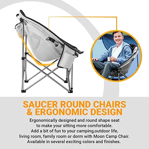 KingCamp Camping Chair Oversized Padded Moon