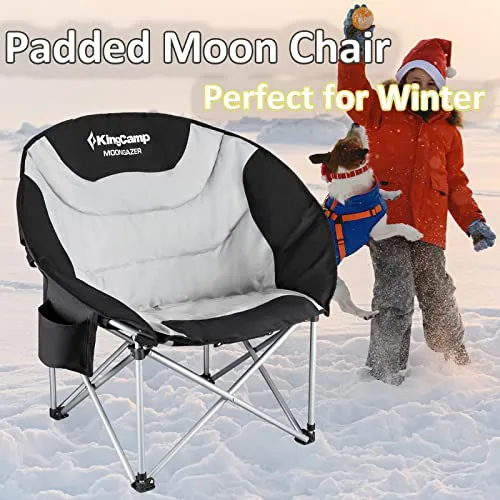KingCamp Camping Chair Oversized Padded Moon