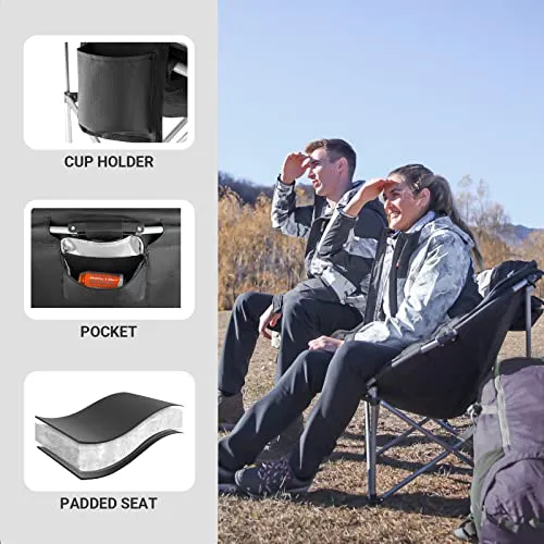 KingCamp Camping Chair Oversized Padded Moon