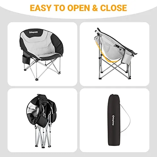 KingCamp Camping Chair Oversized Padded Moon