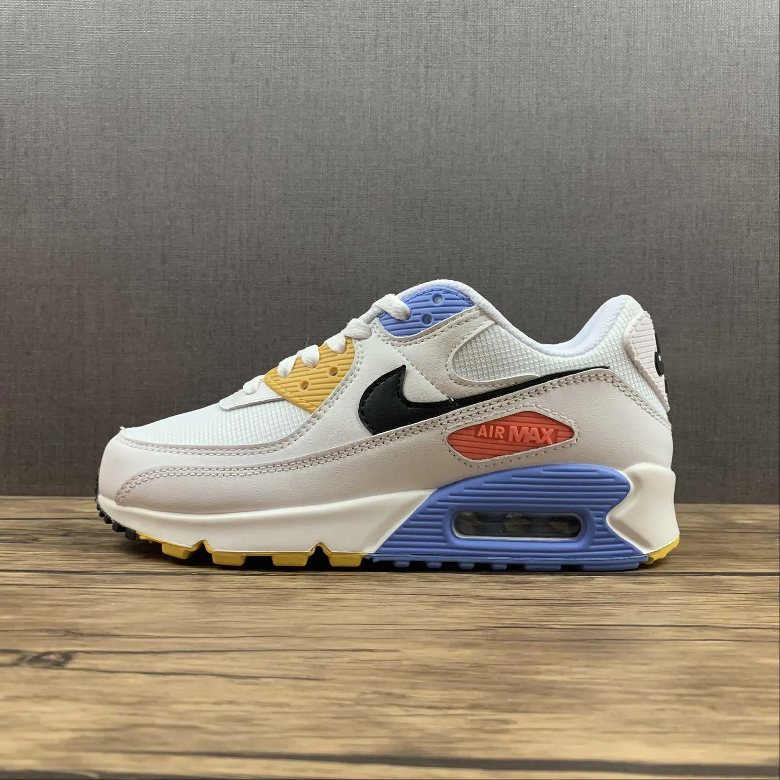 Flat Terrain Air Max 90 White Black Pure Platinum Solar Flare CZ3950-100