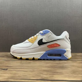 rubber - finish - design shoes Air Max 90 White Black Pure Platinum Solar Flare CZ3950-100