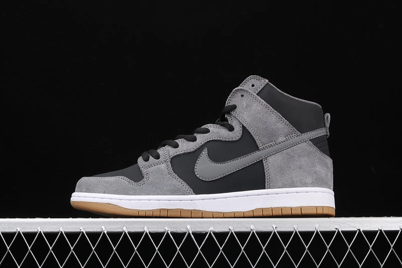 SB Zoom Dunk High  Pro Dark Grey White-Black-White 854851-066 Lightweight durability