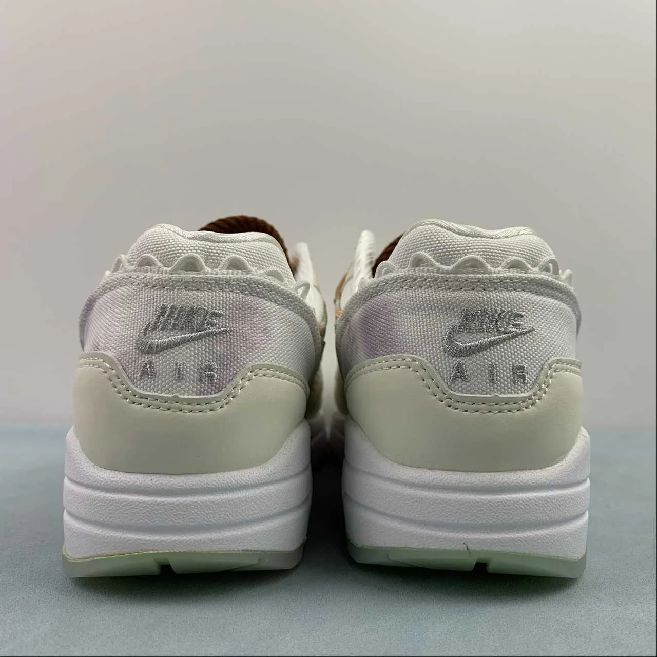 Air Max 1 Metal Charms Phantom Bright Mandarin FJ7734-101 left - foot