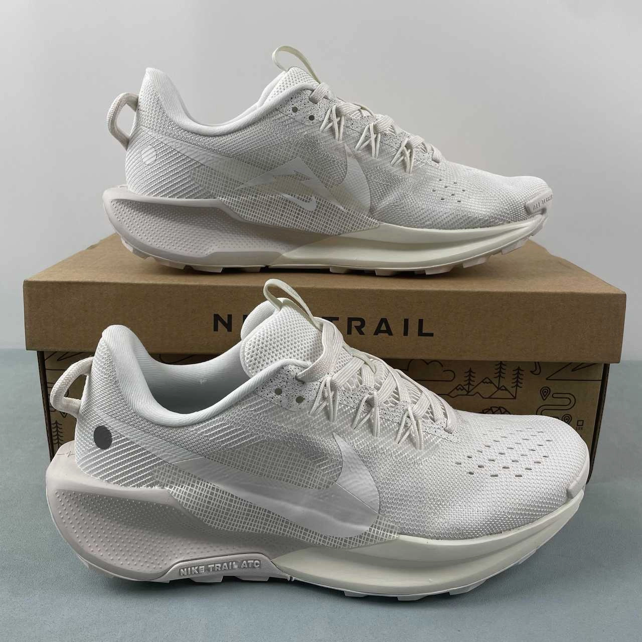 hook and loop closure Nike Reactx Pegasus Trail 5 Summit White Light Orewood Brown DV3864-101