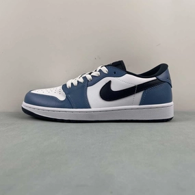 Foam Padding Technology Microfiber Heel Counter Air Jordan 1 Low Golf Aegean Storm White Armory Navy DD9315-115